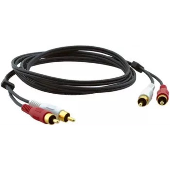 Kramer C-2RAM/2RAM-1 RCA-stekker naar RCA-stekker coaxiale audiokabel 0,3m zwart 95-0202001