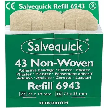 SÖHNGEN Salvequick vlies-pleisterstrips, 43 stuks, huidskleur, hypoallergeen, latexvrij 1009943