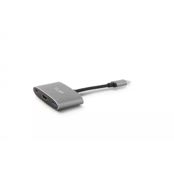 LMP USB-C Combo Hub - HDMI, 3x USB-A, USB-C PD 60W, 5Gbps, Space Grey aluminium voor MacBook 12 inch