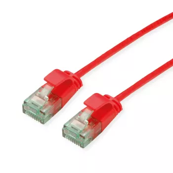 ROLINE RM UTP-patchkabel Cat.6A/Class EA SLIM rood 0,15m 21.45.3410