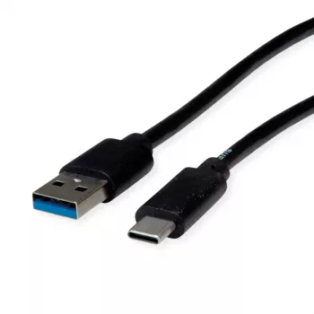 ROLINE RM USB 3.2 Gen 1 kabel, USB A-C, ST/ST, zwart, 3 m 11.45.9013