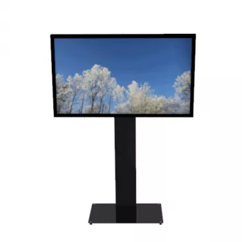 HI-ND MOUNTS HI-ND vloerstandaard glas universeel 49-65 inch LCD-display vloerstandaard - zwart (RAL 9005) FS0000-5001-02