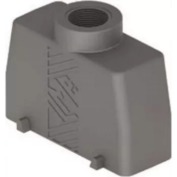 ILME TMAV24.32 hoge T-type kap, maat 104.27, 4 schroeven, 1x M32 rechte ingang, grijs