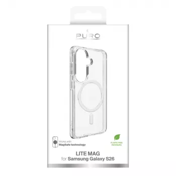 SBS Mobile hoesje voor Samsung Galaxy S26 Lite MagSafe transparant TPU-hoesje PUSGS26LITEMAGTR
