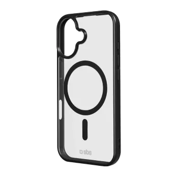 SBS hoesje Apple iPhone 17 transparant zwart MagSafe-compatibel TEMAGCOLIP1763K
