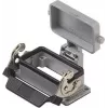 ILME CHI16LS opbouwbehuizing, maat 77.27, gegoten aluminium, grijs, enkele hendel, IP65, M25