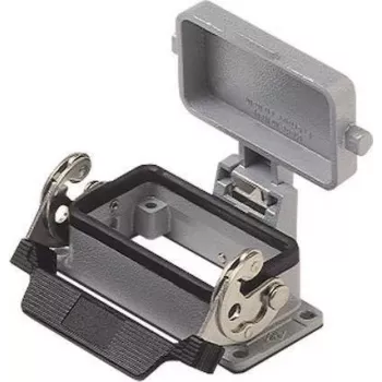 ILME CHI16LS opbouwbehuizing, maat 77.27, gegoten aluminium, grijs, enkele hendel, IP65, M25