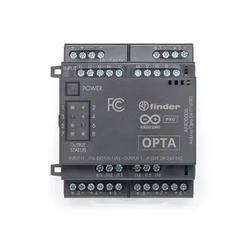 Arduino Pro Opta Ext D1608S uitbreidingsmodule, 16 programmeerbare spanningingangen, 8 halfgeleiderrelais 24 V DC 2 A (AFX00006)