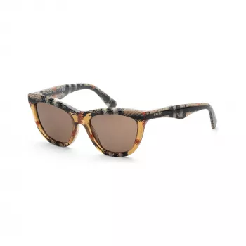 Burberry BE4435F414673 dames zonnebril, donkerbruin havanna montuur, bruine gradient glazen, 53/18/140 mm