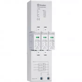 Finder 7P.03.8.255.S007 combinatie-afleider Type 1+2 voor driefasige TN-C-netten