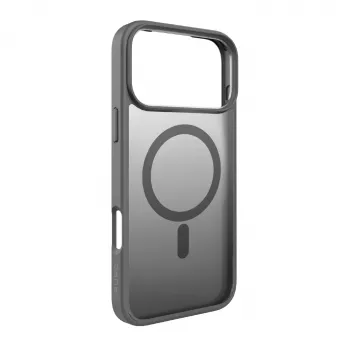 PURO achterkanthoes voor Apple iPhone 17 Pro Max, grijs TPU, MagSafe-compatibel