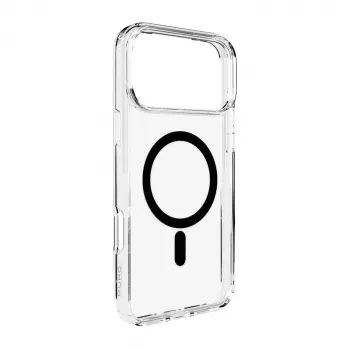 Puro beschermhoes cover voor Apple iPhone 17 Pro Max transparant zwart MagSafe