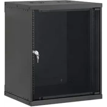 Intellinet 19 inch wandbehuizing rack, Basic Line, 12U, 400 mm diep, zwart RAL 9005 (716697)