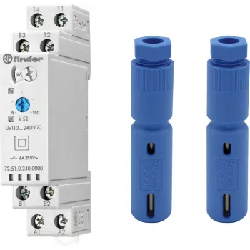 Finder niveaubewakingsrelais 72 serie, 2 wisselcontacten, 240V AC, geleidende vloeistoffen 725102400000PQA