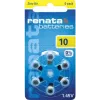 Renata ZA10 zink-lucht PR70 hoortoestelbatterij 105 mAh 1,4 V 6-pack ZA10.DP6 0HG