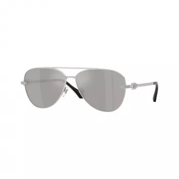 Versace VE2283-10006G heren pilotenzonnebril zwart/grijs gespiegeld 61mm