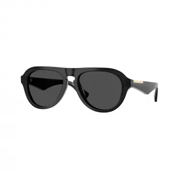 Burberry heren BE4437U rechthoekige zonnebril, Havana/donkergrijs, 55mm BE4437U411287