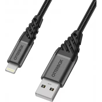 OtterBox Premium Lightning naar USB-A kabel 1m zwart 78-52643
