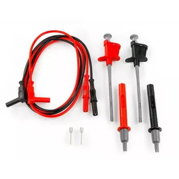 HT Instruments 425 meetsnoerset, CAT IV 600V / CAT III 1000V, 1,5 m, 16 A, 4mm aanraakveilige banaanstekkers, rood/zwart 1003040