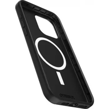 OtterBox Symmetry Series achterzijde cover voor Apple iPhone 15 Pro Max – antimicrobieel, MagSafe-compatibel, zwart 77-94125