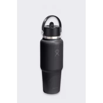 Hydro Flask 32 Oz Wide Flex Straw Travel Bottle (946 ml) – zwart