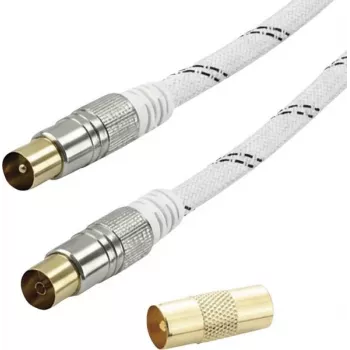 Vivanco SAT-antenneaansluitkabel 3 m wit (VVACABMF300HQW)