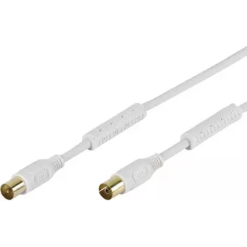 Vivanco SAT-antenne-aansluitkabel 3 m, wit VVAN30FEDBGW
