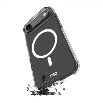 PURO Impact Clear D3O Bio-hoesje voor Apple iPhone Air, MagSafe-compatibel, transparant (PUIPC1766IMPCLD3OTR)