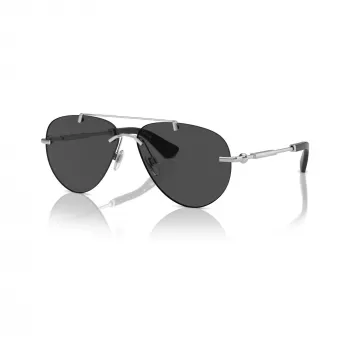 Burberry BE31511316876 dames pilotenbril, gouden montuur, bruine gradientglazen, 60mm
