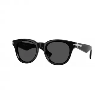 Burberry BE4439F300187 heren zonnebril, vierkant, acetaat, zwart/donkergrijs, 51-21-145 mm