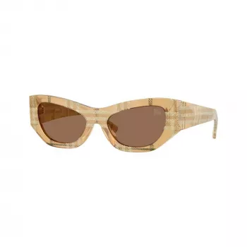 Burberry dames BE4450U415773 vierkante zonnebril, havana/bruin gradient, 54mm
