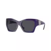 Versace VE4452-541987 dames zonnebril, zwart cat-eye montuur, grijze glazen, 55/19/135 mm