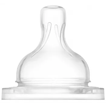 Philips Avent anti-koliek babyspeenfles met siliconen speen, middelgrote flow, 3M+, 2-pack