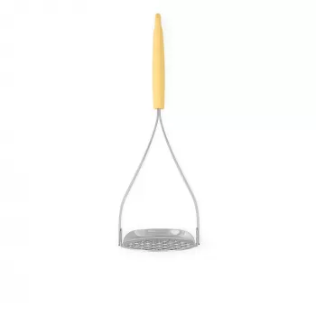 Brabantia aardappelstamper en serveerlepel, vanille-geel