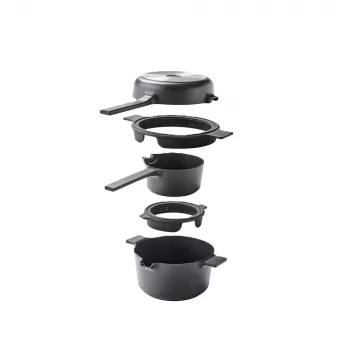 Brabantia All-in-One Pannenset, zwart