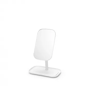 BRABANTIA ReNew wandspiegel met opbergvak, wit