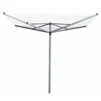 Brabantia Topspinner waslijn 40m, 4 armen, Metallic Grey
