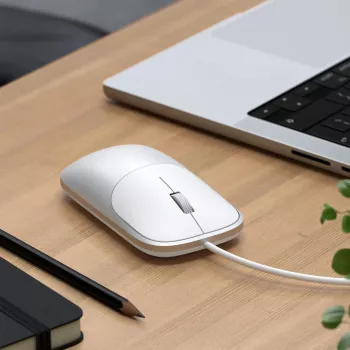 Satechi Slim LX kabelmuis, zilver