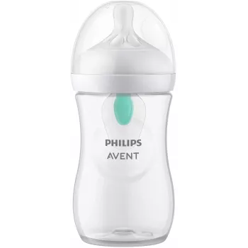 Philips Avent Natural Response anti-colic babyfles met AirFree ventiel 260 ml, middelgrote speen, 1M+