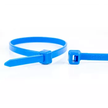 WKK blauwe kabelbinders 100 x 2,5 mm, 100 stuks, polyamide 6.6 11032671