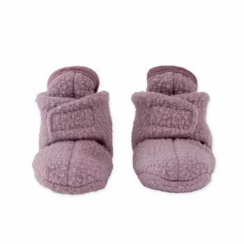 Lodger Slipper Teddy baby sloffen, roze, 6-12 maanden, antislipzool, fleece