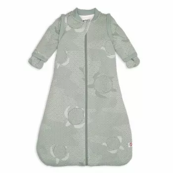 Lodger Hopper Matcha Turtle Babyslaapzak met afneembare mouwen, 50/62, Silk HPM 109_50/62