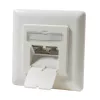 DSIT DC-Wall-In-STP6-I inbouw Cat. 6 afgeschermde dubbele RJ45-contactdoos, ivoor
