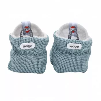 Lodger Slipper Ciumbelle Katoenen babyschoenen, 3-6 maanden, Ocean