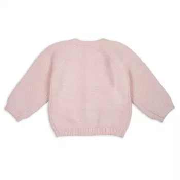 Lodger Topper gebreid Merino babyjasje, lichtbruin, maat 62