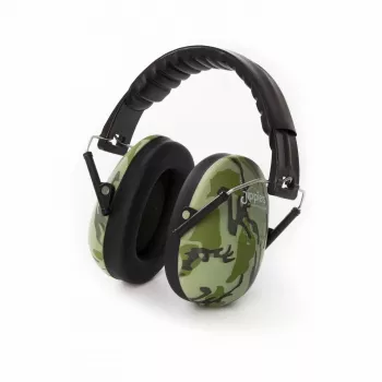 Jippie's kinder-gehoorbeschermingskoptelefoon, camouflagepatroon | 27 dB SNR gehoorbescherming voor kinderen