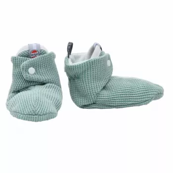 Lodger Slipper Ciumbelle katoenen huisschoenen, 3-6 maanden, moddergroen