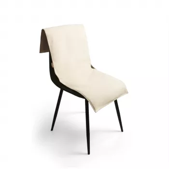 Duux Mellow verwarmd zitkussen beige 40x110 cm draadloos met 10000mAh accu DXLV61