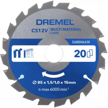 Dremel Multi-Materiaal cirkelzaagblad 85mm CS600 (2608846430)