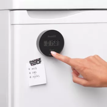 Brabantia keukenwekker met magneet, donkergrijs